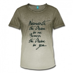 Männer Tshirt Namaste mit Farbverlauf