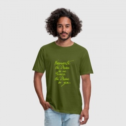 Namaste Tshirt Men in Grün