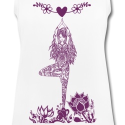 Yoga Design der Baum mit Herz