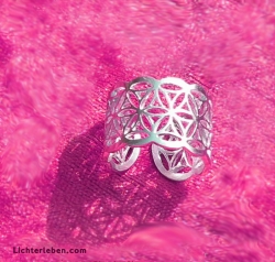 Blume des Lebens Ring silber