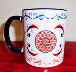 Blume des Lebens Tasse