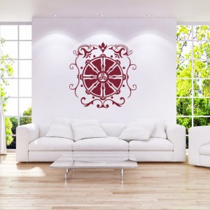 Dharma Rad Wandtattoo