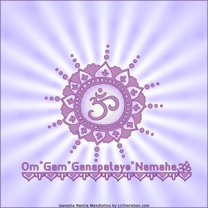 Ganesha Mantra Wandaufkleber