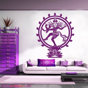 Shiva Wandtattoo