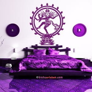 Shiva Wandtattoo