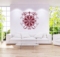 Dharma Rad Wandtattoo