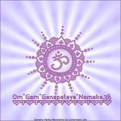 Ganesha Mantra Wandaufkleber
