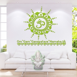 Ganesha Mantra Wandaufkleber