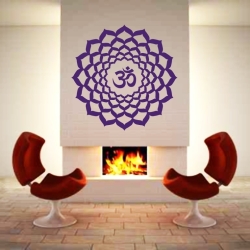 Kronenchakra Sahasrara als Wandtattoo