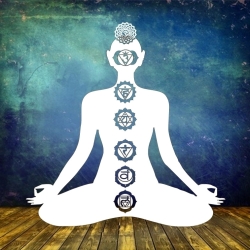 Chakra Buddha Werbetafel