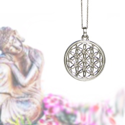 Blume des Lebens Sterlingsilber Anhänger