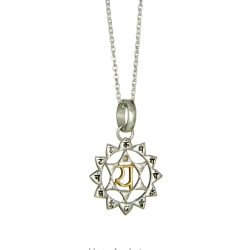 Anahata Herz Chakra in Silber und Gold