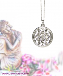 Blume des Lebens Sterlingsilber Anhänger