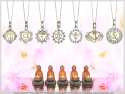Chakren Kettenanhänger in Gold und Silber