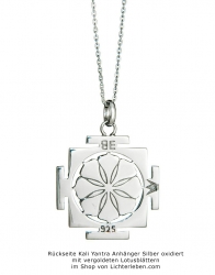 Kali Yantra Anhänger Rückseite