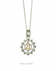 Anahata Herz Chakra in Silber und Gold