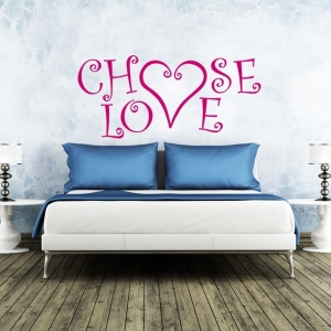 Choose Love Wandtattoo