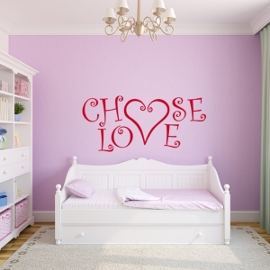 Choose Love Wandtattoo