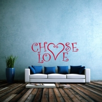 Choose Love Wandtattoo