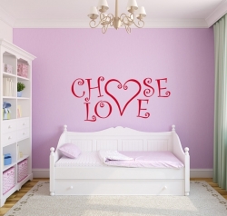 Choose Love Wandtattoo