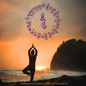 Wandaufkleber Medizin Buddha Mantra