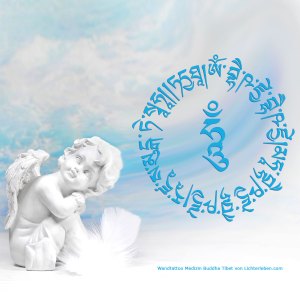 Wandaufkleber Medizin Buddha Mantra