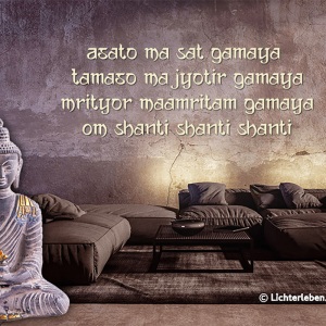 Medizin Buddha Mantra Wandtattoo