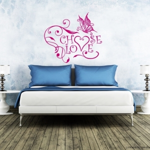 Choose Love Wandtattoo