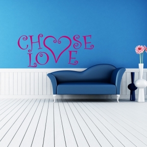 Choose Love Wandtattoo