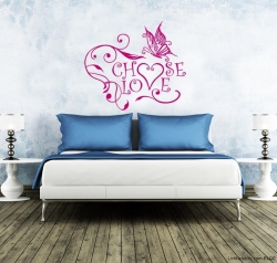 Choose Love Wandtattoo