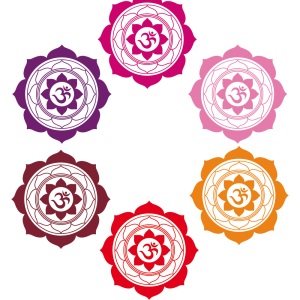 OM Mandala Wandtattoo