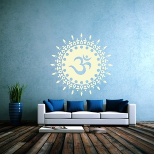 OM Sonne Wandtattoo Symbol