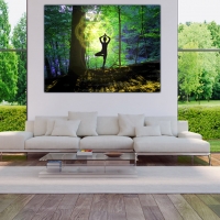 Wanddeko Baum Yogi Blume des Lebens