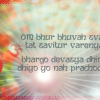 Wandbild Fotoprodukt Gayatri Mantra