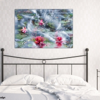 Wanddeko für dein Schlafzimmer Lotus im Meer