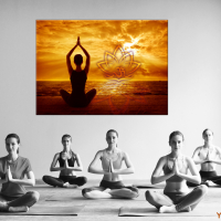 Wand Yoga Bild Deko für den Innenraum