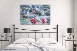 Wanddeko für dein Schlafzimmer Lotus im Meer