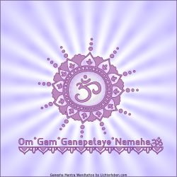 Ganesha Mantra Wandtattoo