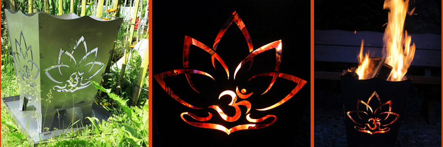 Feuerkorb Lotus Edelstahl