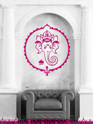Ganesha Wandtattoo Ganesha Wandtattoo