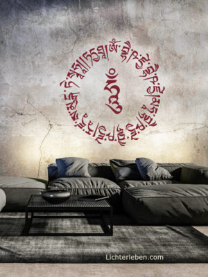 Mantra Wandtattoo Medizin Buddha Mantra
