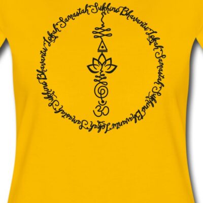 Yoga Mantra Lokah Sukhino Bhavantu Design Tshirt Yoga Mantra Lokah Sukhino Bhavantu Design Tshirt