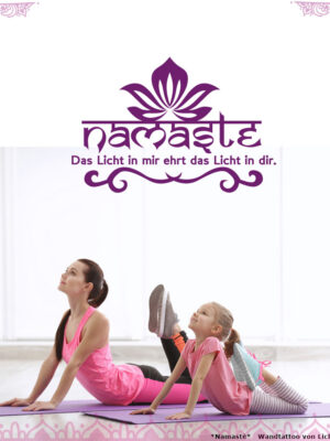 Namaste Wandtattoo