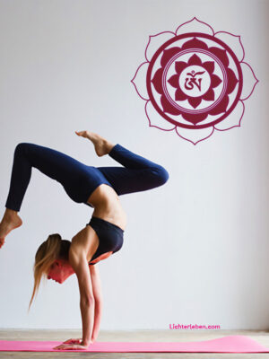 OM Lotus Wandtattoo