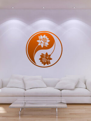 Yin Yang Lotus Kupfer