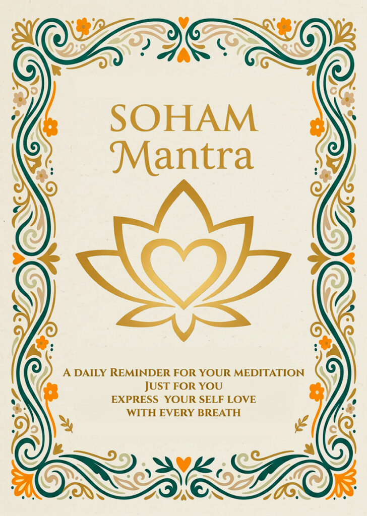Drucke dir deine Mantra Card selbst aus. DINA6