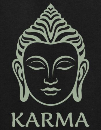 Buddhakopf Karma Sage Green Yoga Art