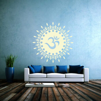 Wandtattoo OM Sonne farbenfrohe