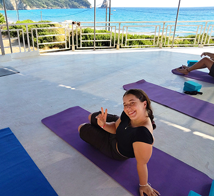 Vinyasa Yoga Retreat Pink Palace Rooftop Yoga