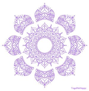 Free Download Kronenchakra Ausmalbild